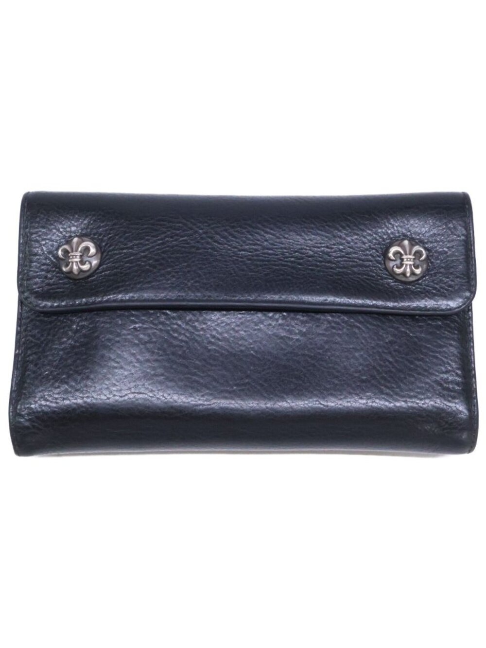 Chrome Hearts Wave BS Fluer Leather Wallet